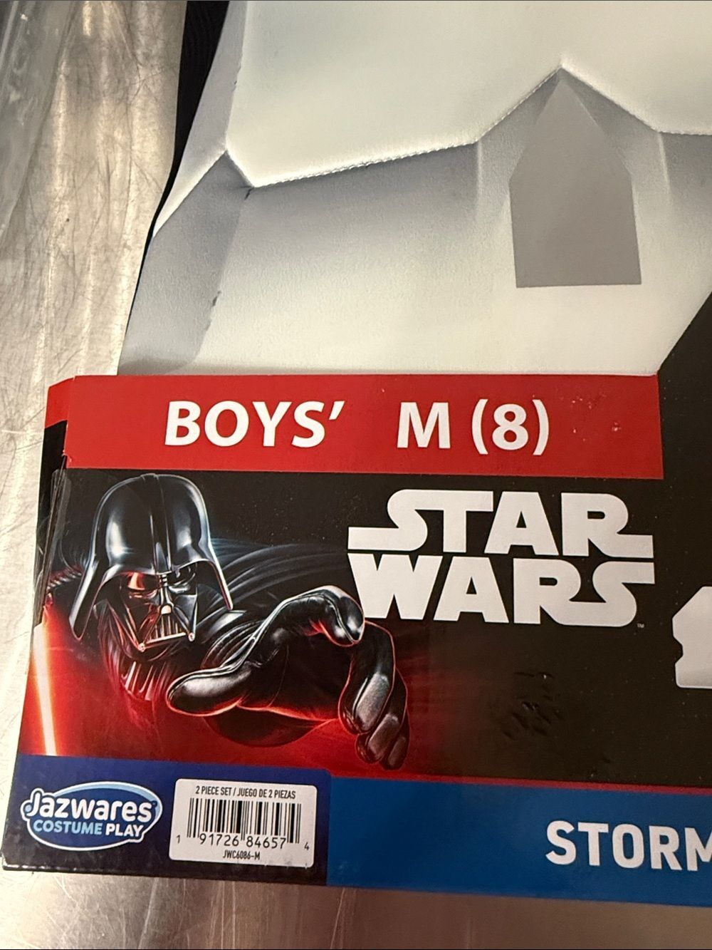 Star Wars Stormtrooper Halloween Costume for Children Youth Boys Girl Size M(8) - Picture 3 of 7